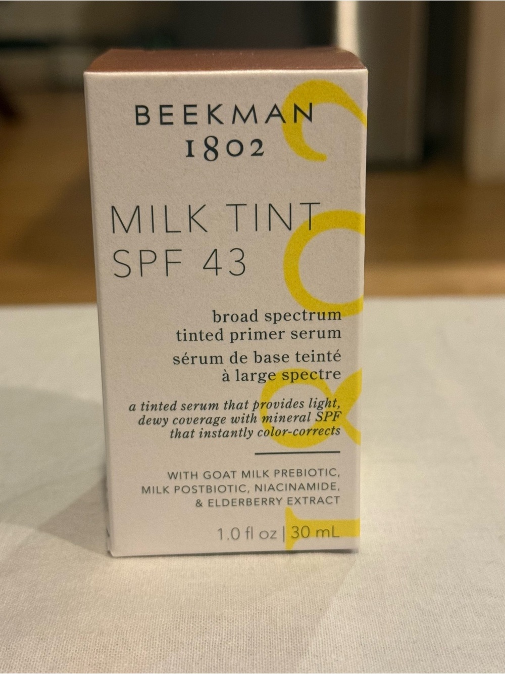 Beekman 1802 Milk Tint SPF 43 Tinted Primer Serum Rich 30 mL / 1 oz
